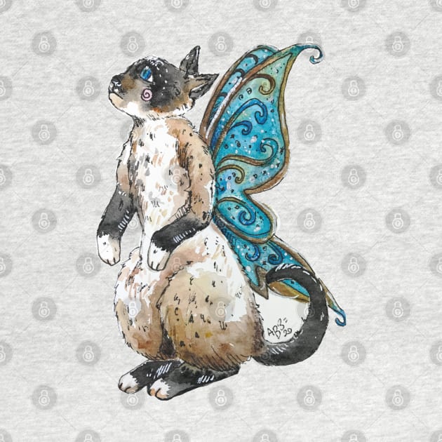 Siamese Cat Fairy by aquabun